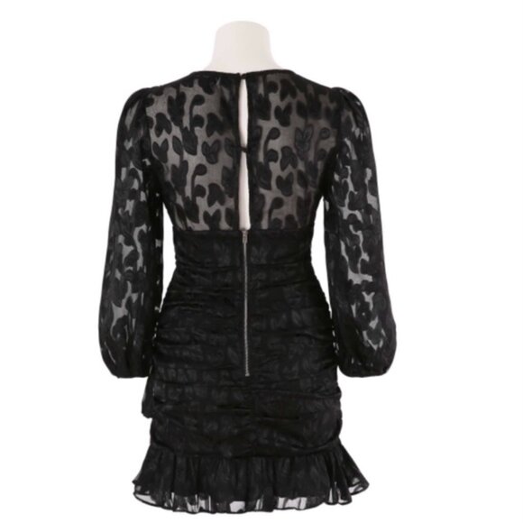 Black lace mini dress - Picture 3 of 11